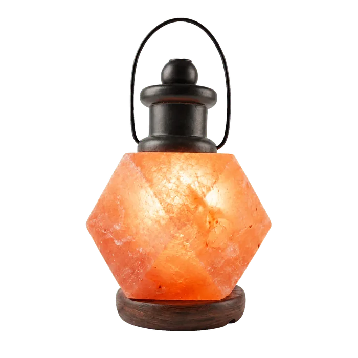 Lantern Shaped Himalayan Pink Salt Lamp – 220V