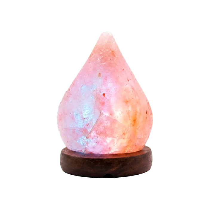 USB Rain Drop Shaped Himalayan Pink Salt Lamp