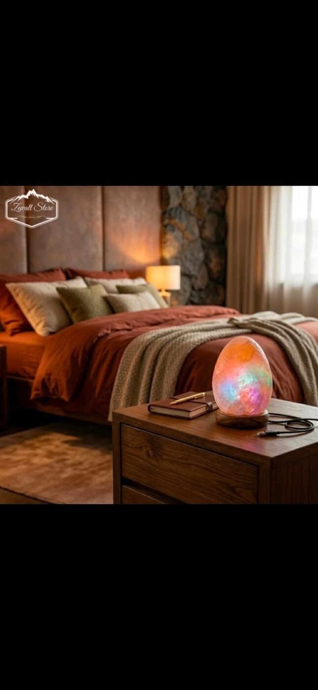 USB Egg Shaped Himalayan Pink Salt Lamp – view 3