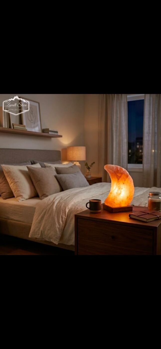 Half Moon Shaped Himalayan Pink Salt Lamp 2–3 KG – view 4