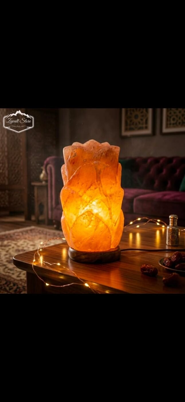 Long Flower Shaped Himalayan Pink Salt Lamp 2–3 KG – view 3