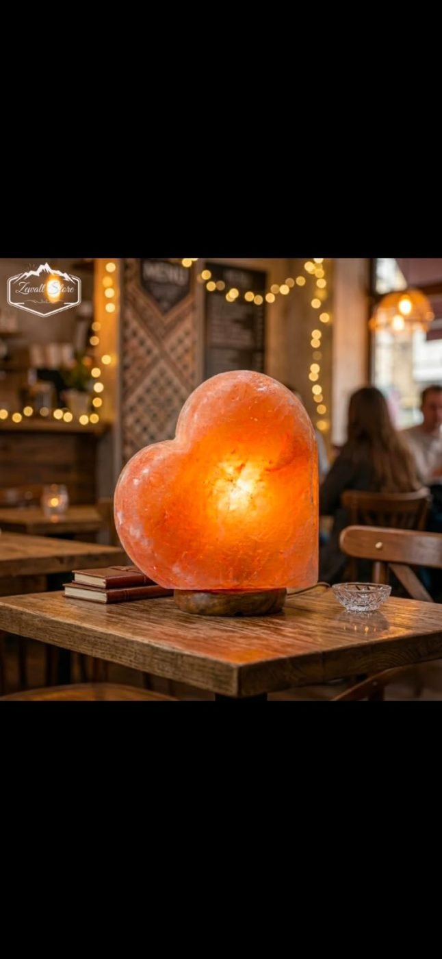 Heart Shaped Himalayan Pink Salt Lamp