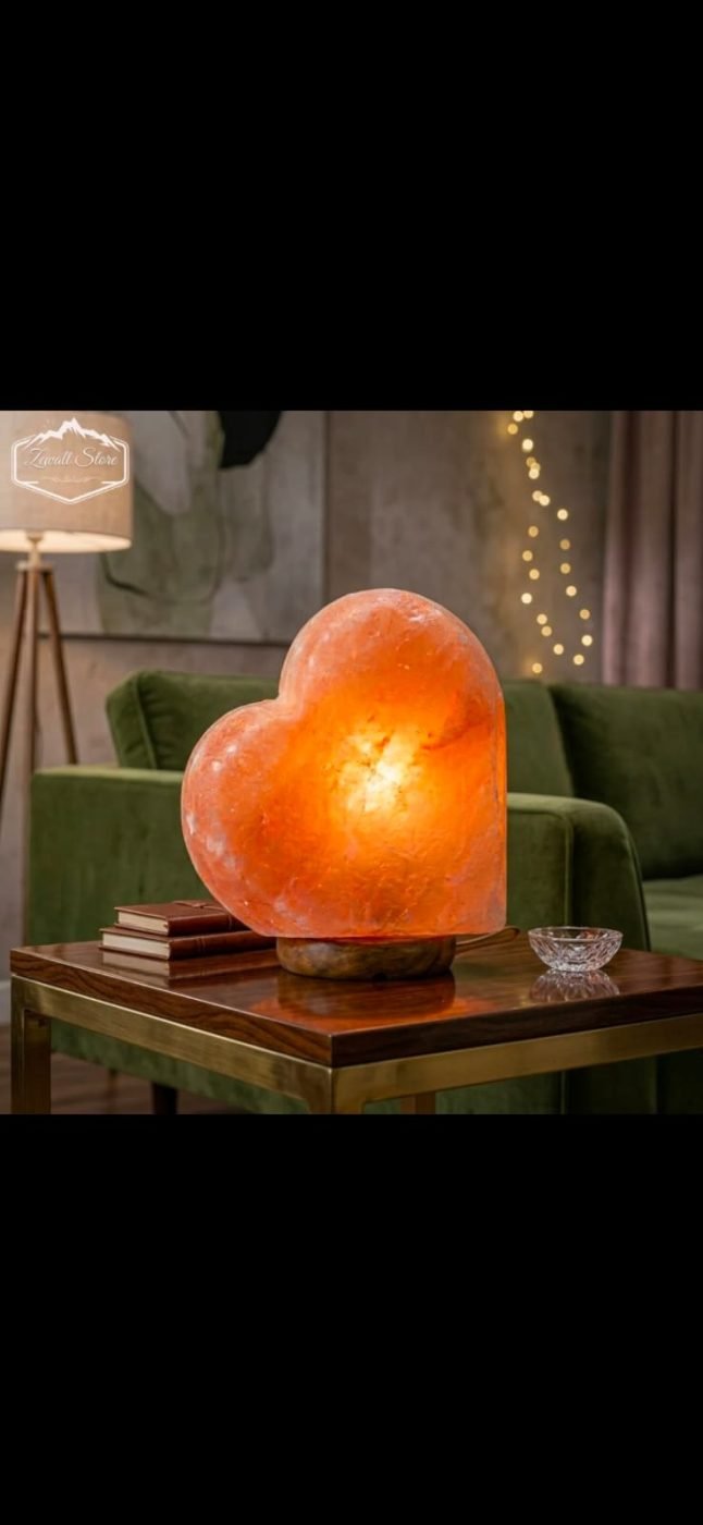 Heart Shaped Himalayan Pink Salt Lamp