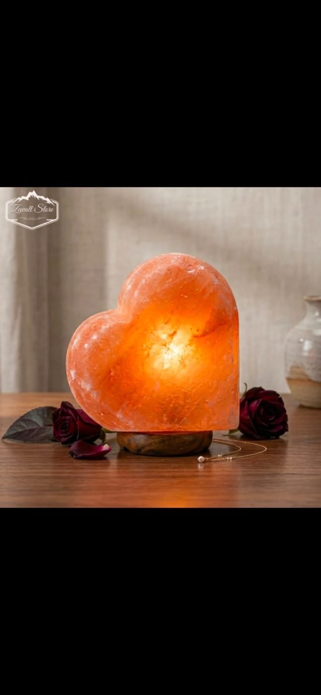 Heart Shaped Himalayan Pink Salt Lamp