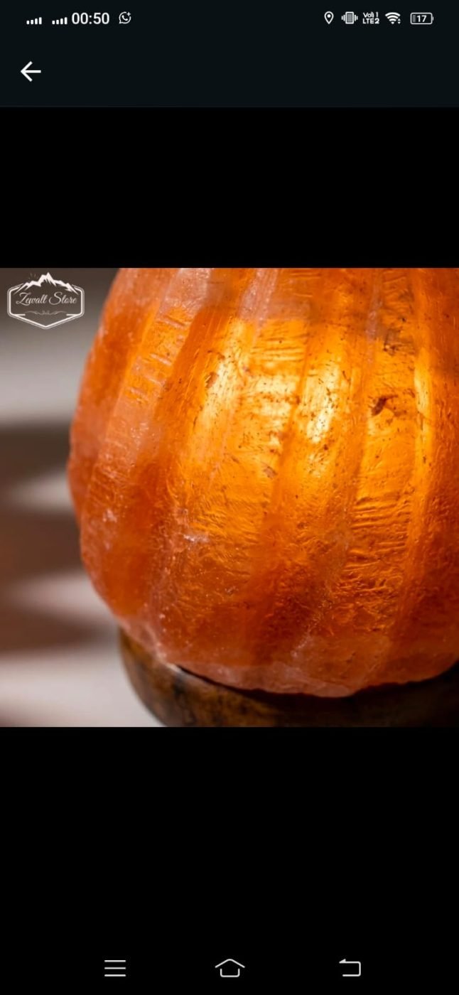 Fire Drop Himalayan Pink Salt Lamp with Wooden Base