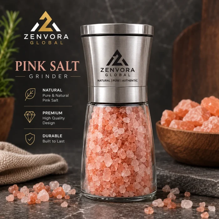 Premium Pink Salt Grinder (Stainless Steel)