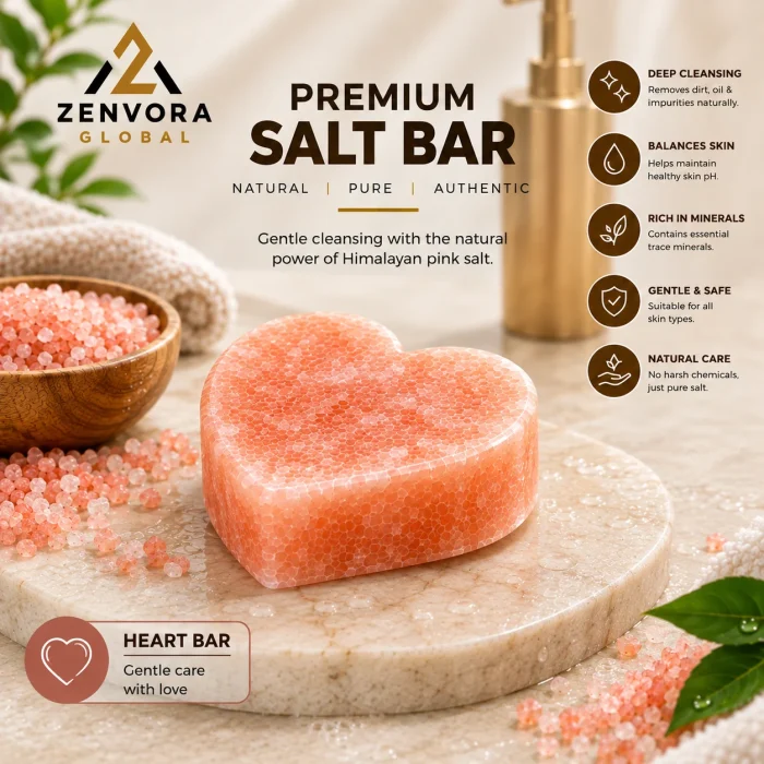 Premium Salt Bath Bar (Heart Shape)