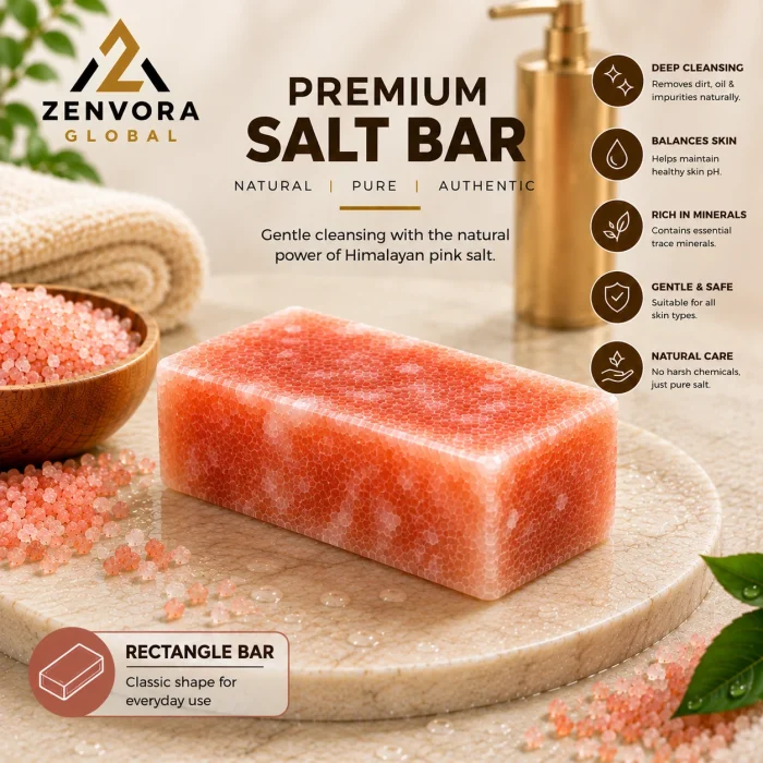 Premium Salt Bath Bar (Rectangle Shape)