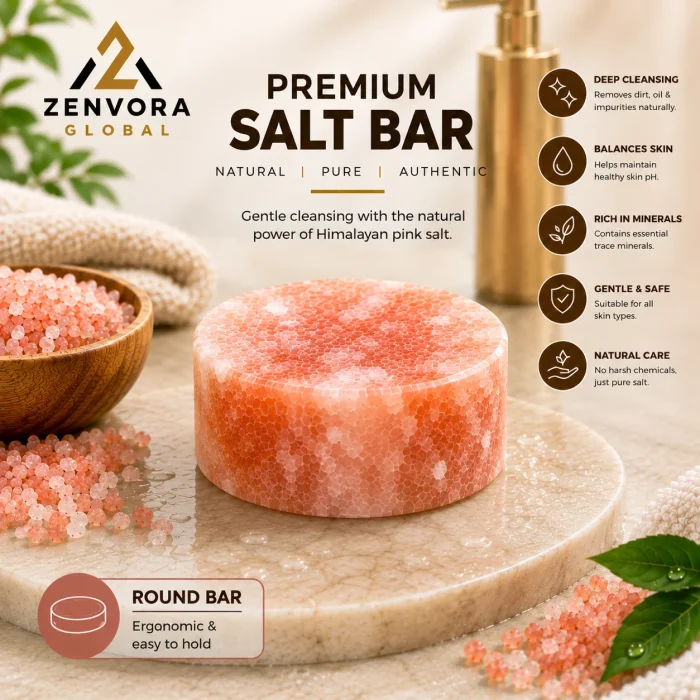 Premium Salt Bath Bar (Round Shape)