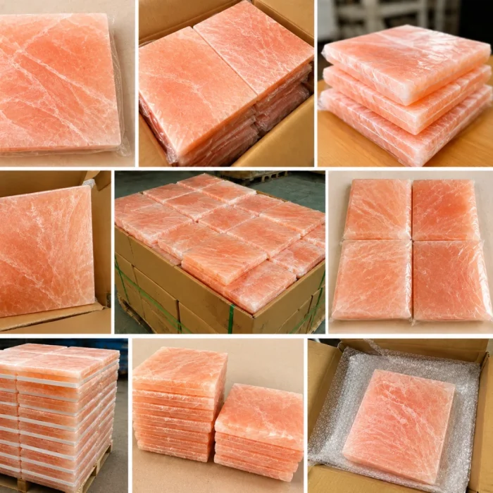 Pink salt slab collection
