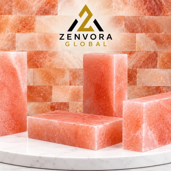Zenvora salt wall and brick display