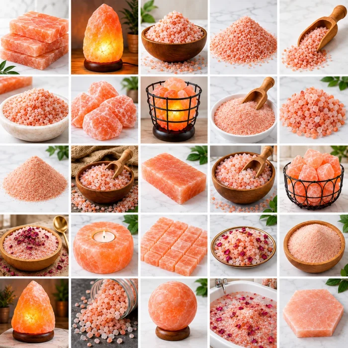 Pink salt product collection