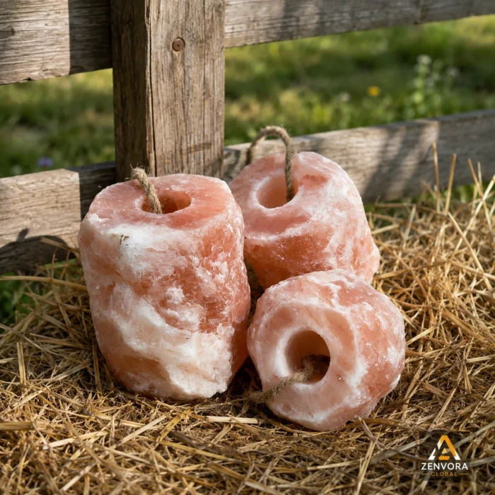 Natural Pink Salt Lick Blocks for Farm Animals