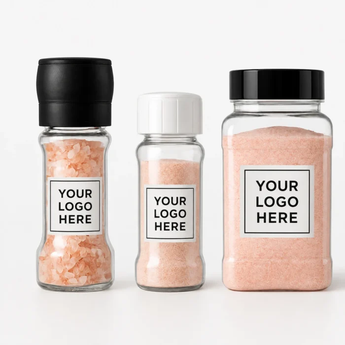 Private Label Salt Grinders, Shakers & Storage Jars